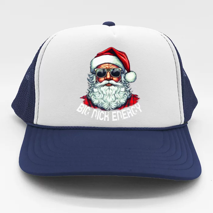 Big Nick Energy Funny Santa Christmas Trucker Hat