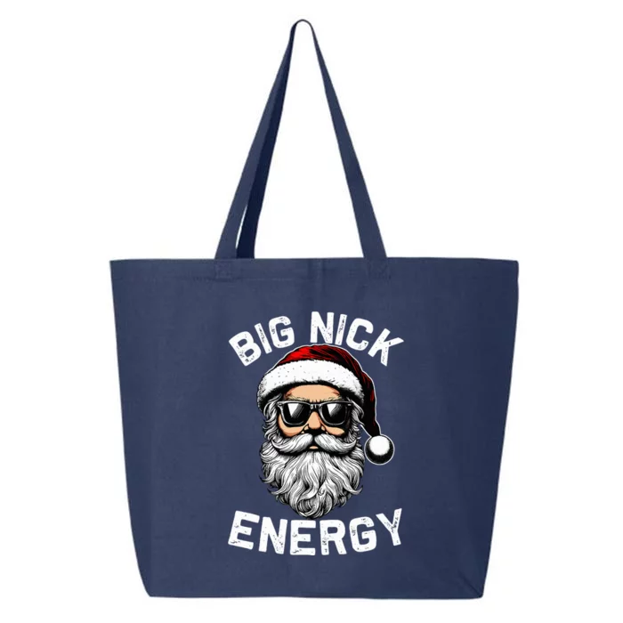 Big Nick Energy Funny Inappropriate Christmas Santa Face 25L Jumbo Tote