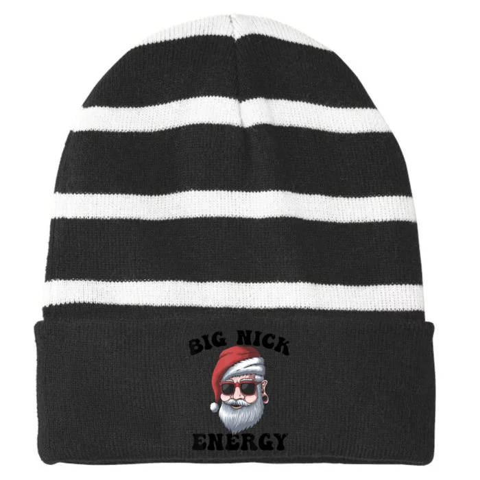 Big Nick Energy Striped Beanie with Solid Band