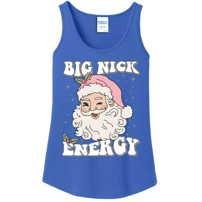 Big Nick Energy Funny Xmas Christmas Cute Santa Claus Great Gift Ladies Essential Tank