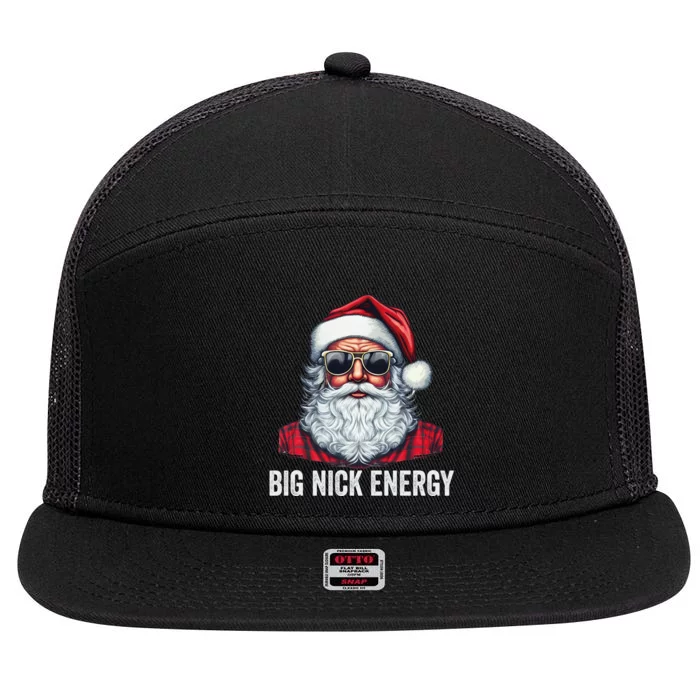 Big Nick Energy Santa 7 Panel Mesh Trucker Snapback Hat