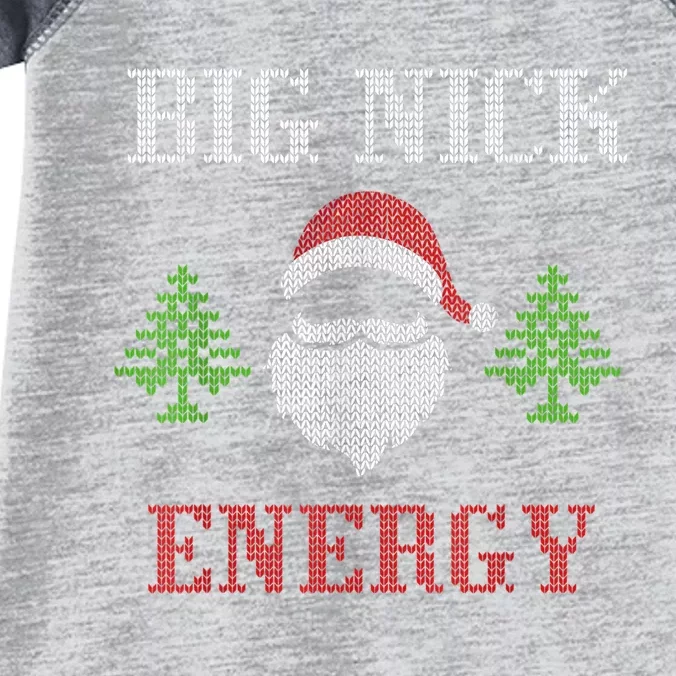 Big Nick Energy - Ugly Sweater - Big Nick Energy Santa Infant Baby Jersey Bodysuit