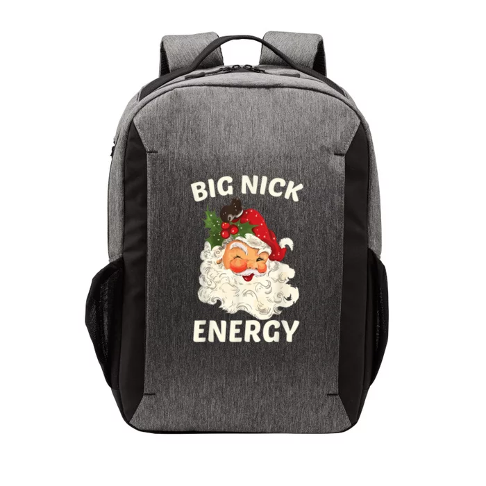 Big Nick Energy Funny Santa Christmas Vector Backpack