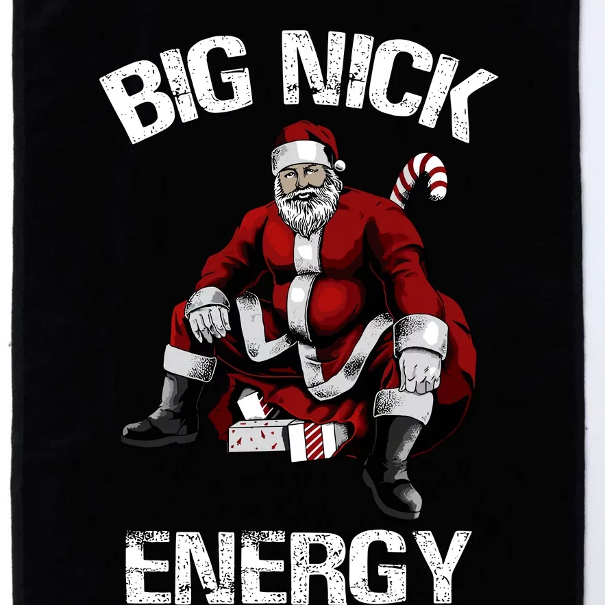 Big Nick Energy Funny Santa Christmas Platinum Collection Golf Towel