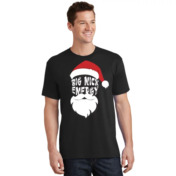 Big Nick Energy Funny Xmas Santa Hipster T-Shirt