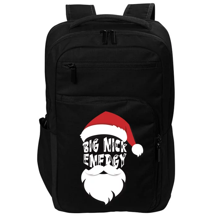 Big Nick Energy Funny Xmas Santa Hipster Impact Tech Backpack