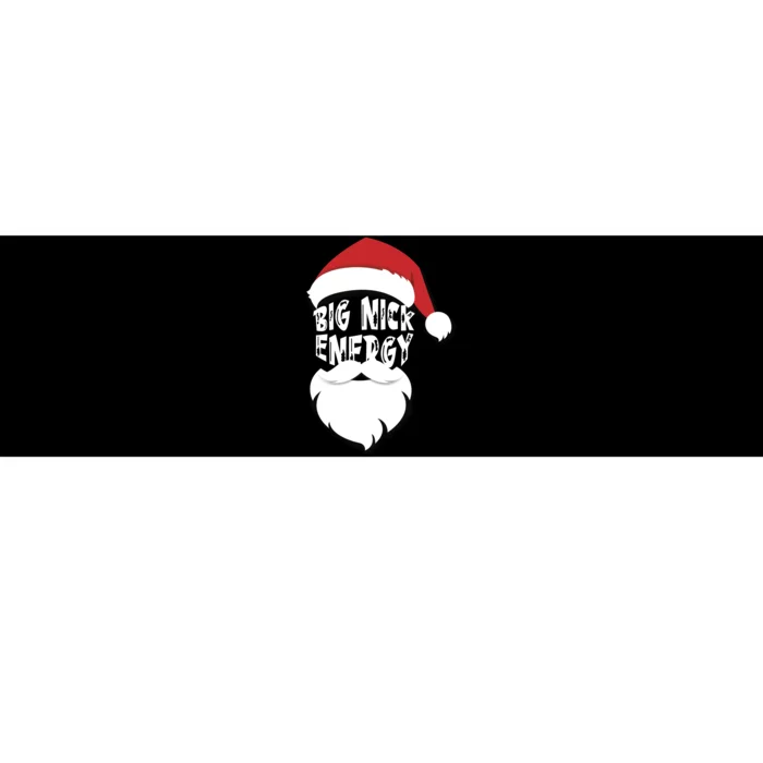 Big Nick Energy Funny Xmas Santa Hipster Bumper Sticker