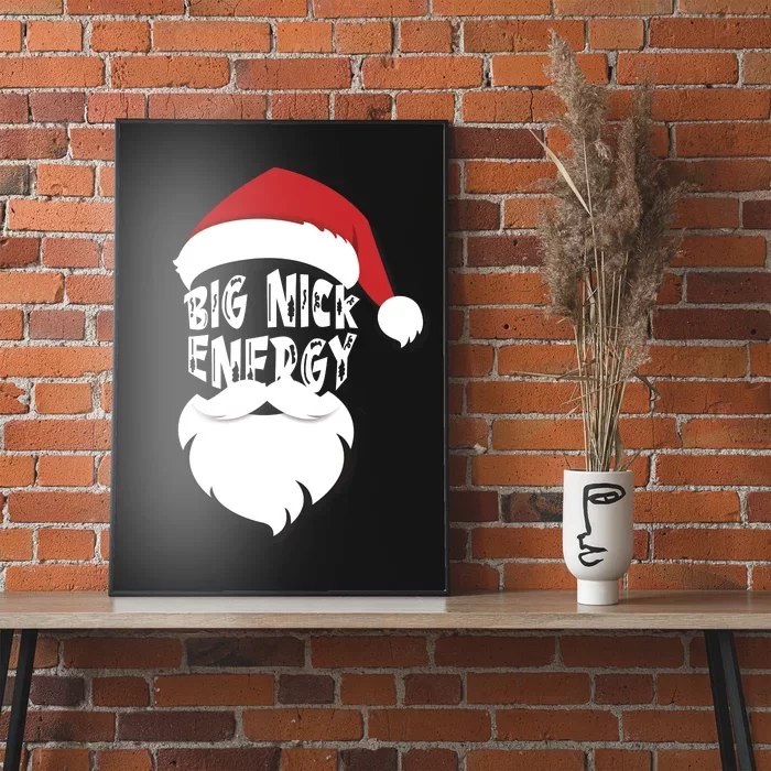 Big Nick Energy Funny Xmas Santa Hipster Poster