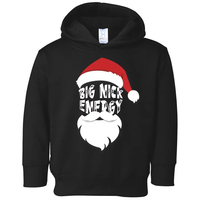 Big Nick Energy Funny Xmas Santa Hipster Toddler Hoodie