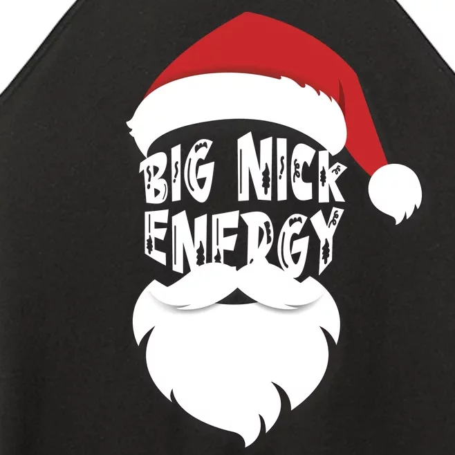 Big Nick Energy Funny Xmas Santa Hipster Women’s Perfect Tri Rocker Tank