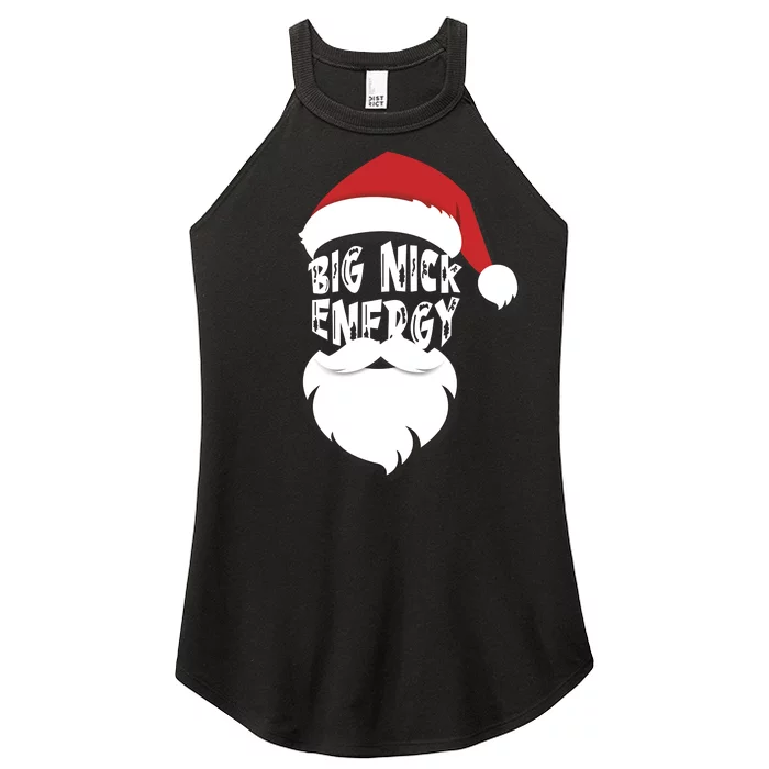 Big Nick Energy Funny Xmas Santa Hipster Women’s Perfect Tri Rocker Tank