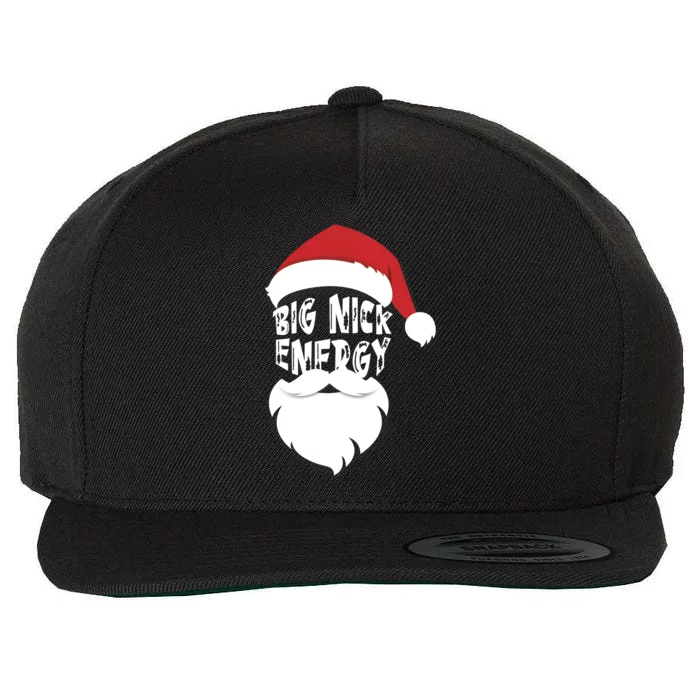 Big Nick Energy Funny Xmas Santa Hipster Wool Snapback Cap