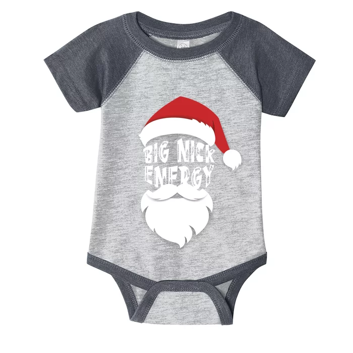 Big Nick Energy Funny Xmas Santa Hipster Infant Baby Jersey Bodysuit