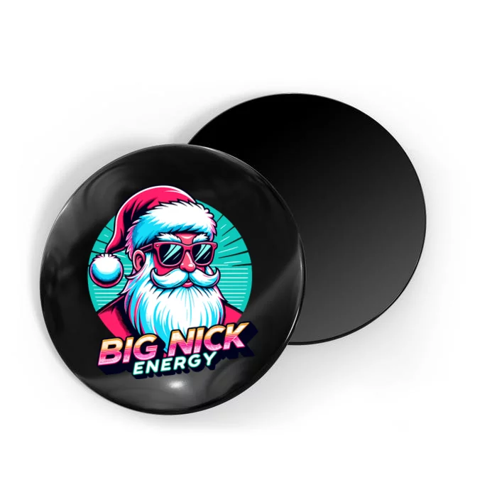 Big Nick Energy Funny Santa Christmas Magnet