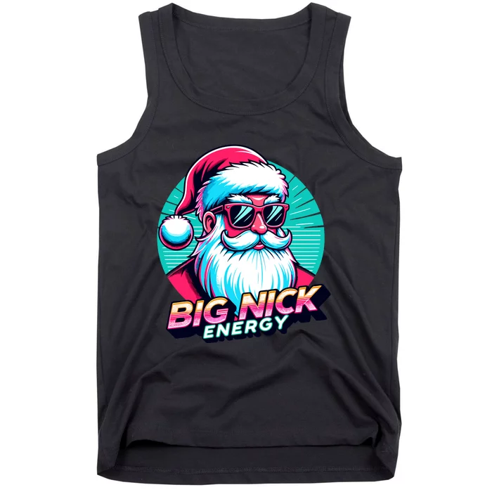 Big Nick Energy Funny Santa Christmas Tank Top