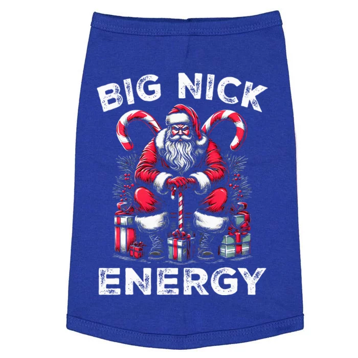 Big Nick Energy Funny Santa Claus Christmas Doggie Tank