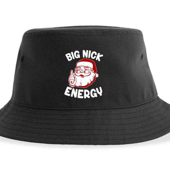 Big Nick Energy Santa Naughty Shirt Funny Xmas Christmas Sustainable Bucket Hat