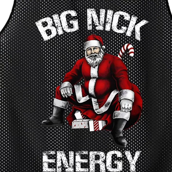 Big Nick Energy Funny Santa Christmas Mesh Reversible Basketball Jersey Tank