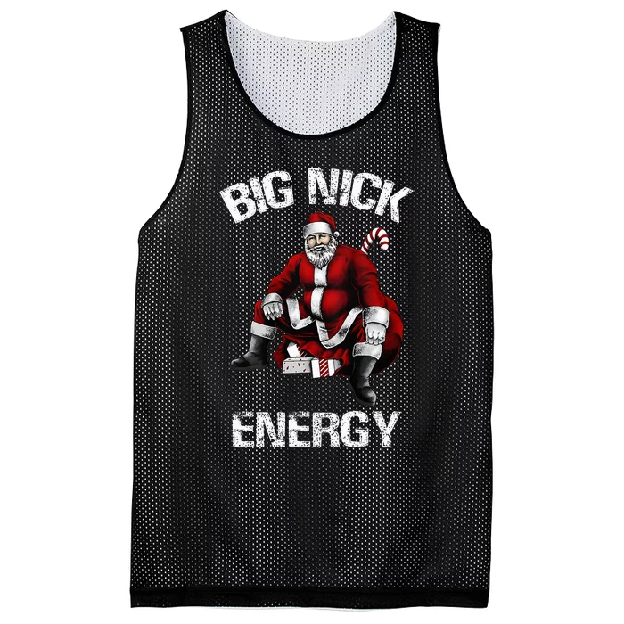 Big Nick Energy Funny Santa Christmas Mesh Reversible Basketball Jersey Tank