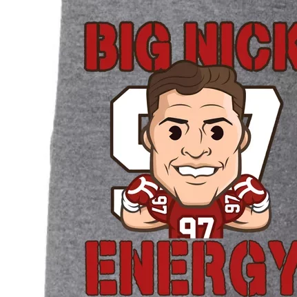 Big Nick Energy Nick 97 Football Player Bosa Fan Doggie 3-End Fleece Hoodie