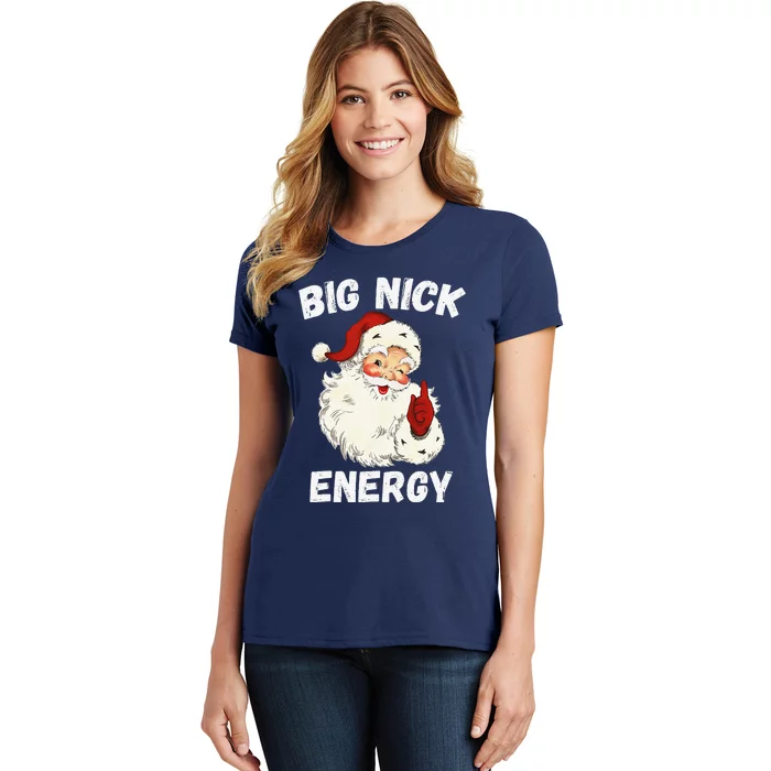 Big Nick Energy Santa Groovy Retro Vintage Women's T-Shirt