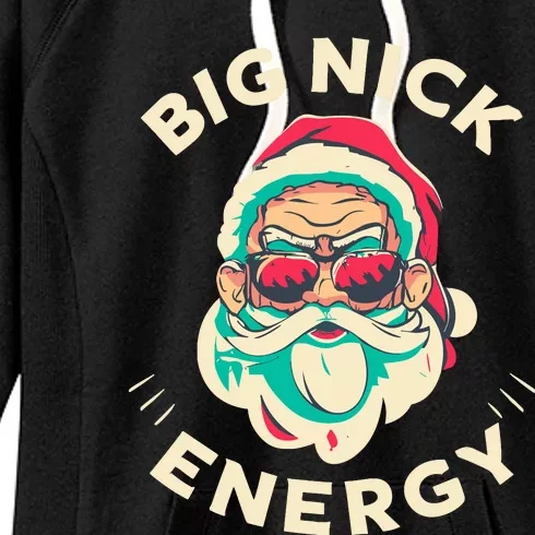 Big Nick Energy Santa Christmas Women's Fleece Hoodie