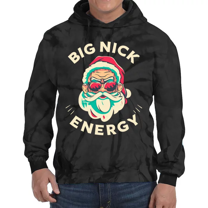 Big Nick Energy Santa Christmas Tie Dye Hoodie