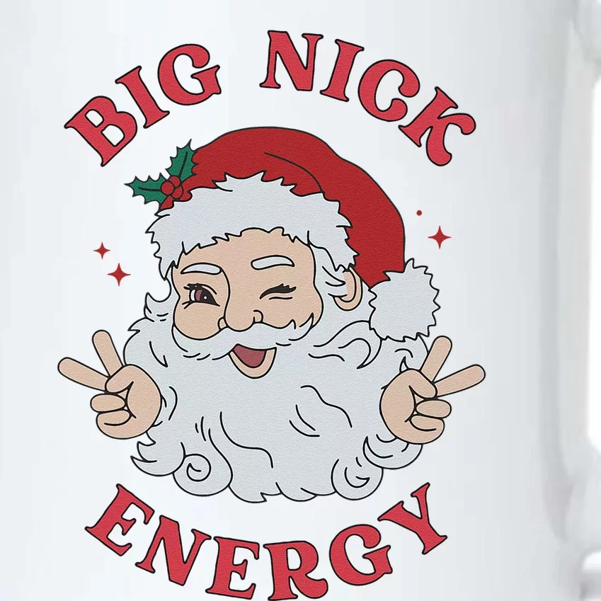 Big Nick Energy Santa Naughty Humor Christmas Black Color Changing Mug