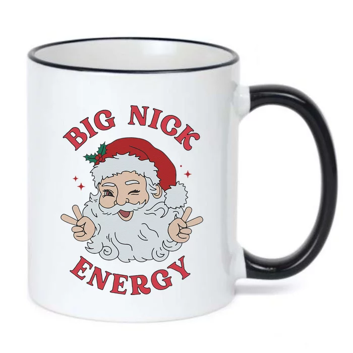 Big Nick Energy Santa Naughty Humor Christmas Black Color Changing Mug