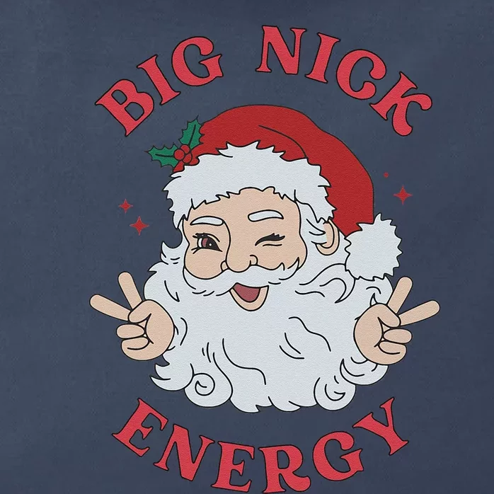 Big Nick Energy Santa Naughty Humor Christmas Zip Tote Bag