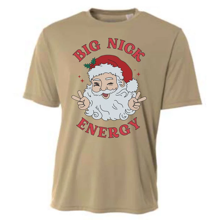 Big Nick Energy Santa Naughty Humor Christmas Cooling Performance Crew T-Shirt