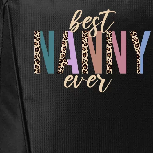 Best Nanny Ever Cheetah Cute Gift City Backpack