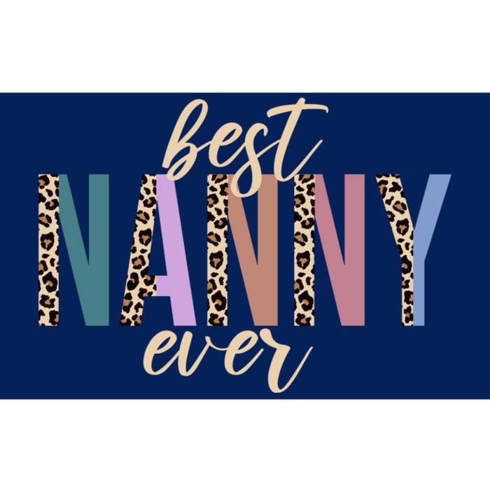 Best Nanny Ever Cheetah Cute Gift Bumper Sticker