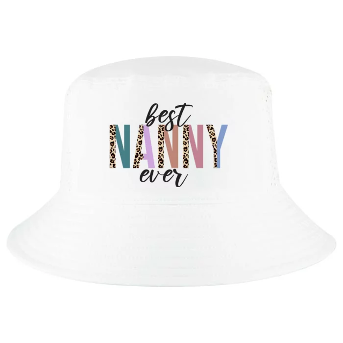 Best Nanny Ever Cheetah Cute Gift Cool Comfort Performance Bucket Hat