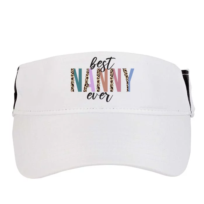 Best Nanny Ever Cheetah Cute Gift Adult Drive Performance Visor