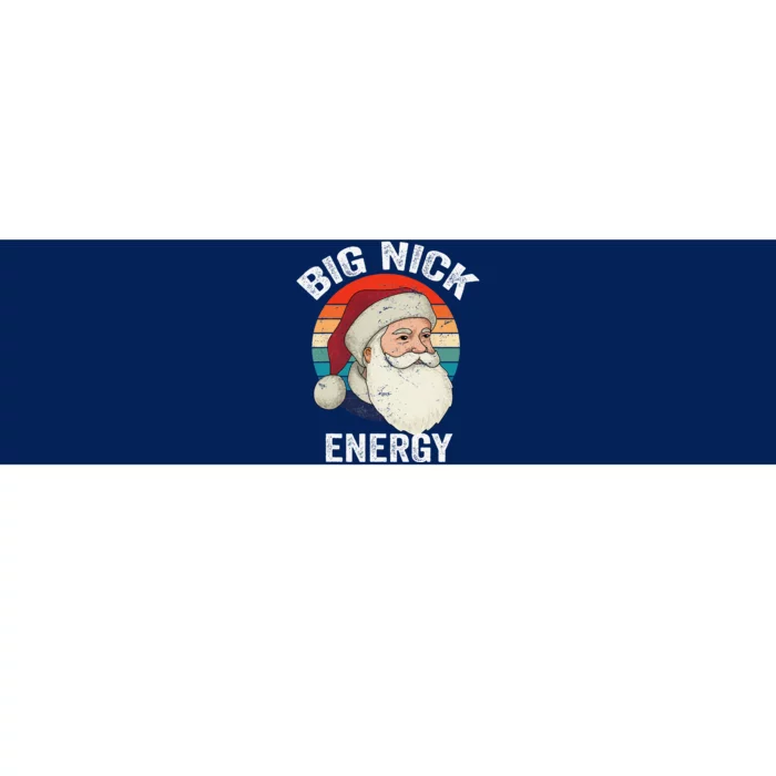 Big Nick Energy Santa Retro Vintage Bumper Sticker