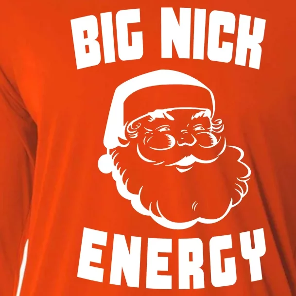 Big Nick Energy Funny Santa Claus Cooling Performance Long Sleeve Crew