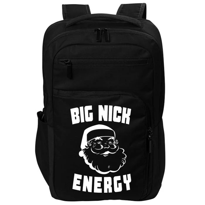 Big Nick Energy Funny Santa Claus Impact Tech Backpack