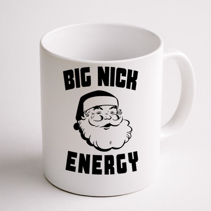 Big Nick Energy Funny Santa Claus Front & Back Coffee Mug