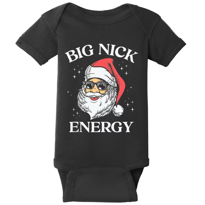 Big Nick Energy Christmas Pun Adult Humor Funny Xmas Tank Top Baby Bodysuit