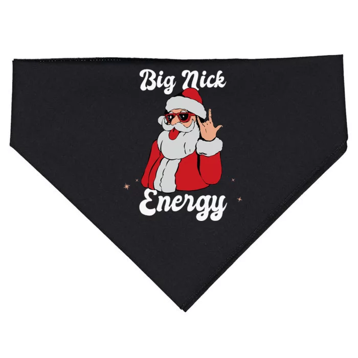 Big Nick Energy Funny Xmas Christmas USA-Made Doggie Bandana