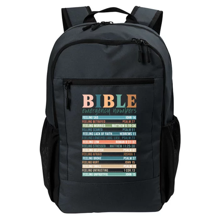 Bible Nutrition Emergency Numbers Daily Commute Backpack