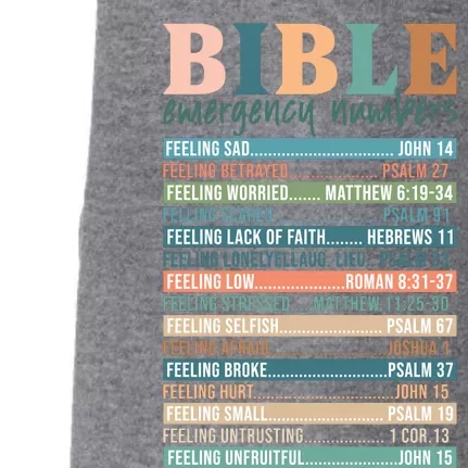 Bible Nutrition Emergency Numbers Doggie 3-End Fleece Hoodie