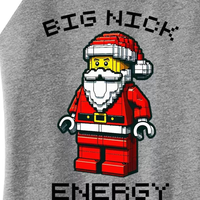 Big Nick Energy Santa Block Building Xmas Master Builder Women’s Perfect Tri Rocker Tank