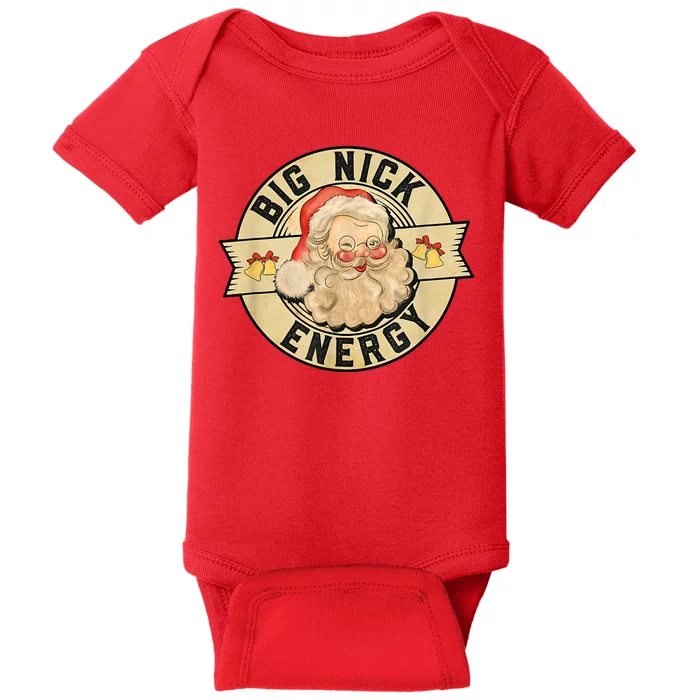 Big Nick Energy Retro Stamped Logo Baby Bodysuit