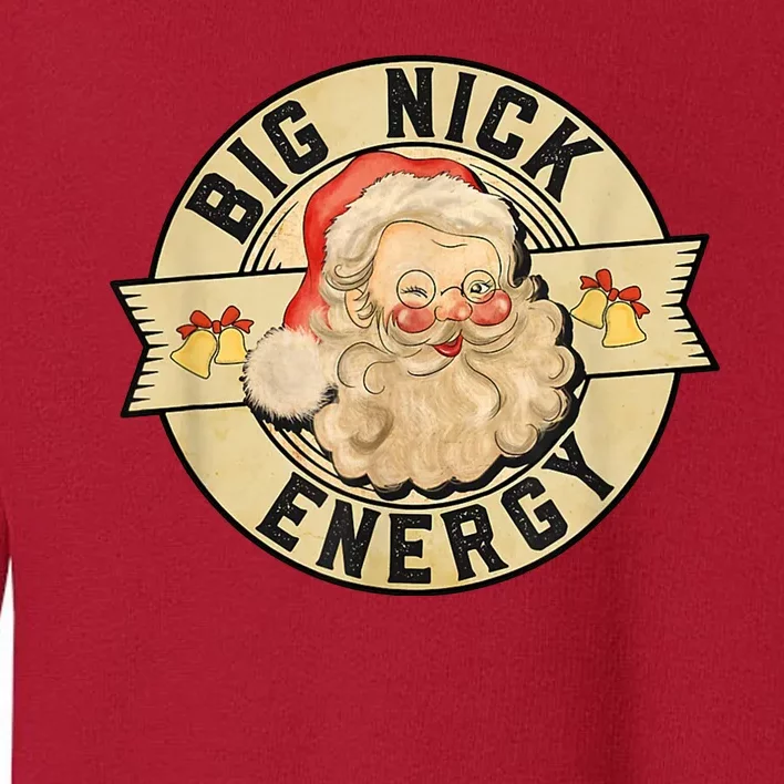 Big Nick Energy Retro Stamped Logo Toddler Sweatshirt