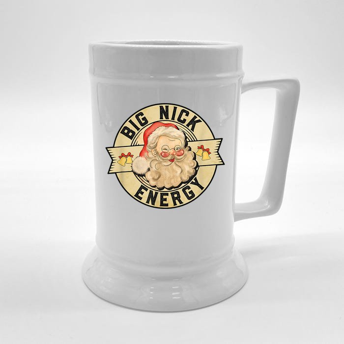 Big Nick Energy Retro Stamped Logo Front & Back Beer Stein