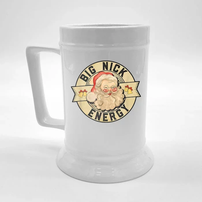 Big Nick Energy Retro Stamped Logo Front & Back Beer Stein