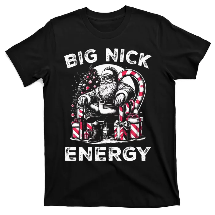 Big Nick Energy Funny Santa Claus Christmas T-Shirt