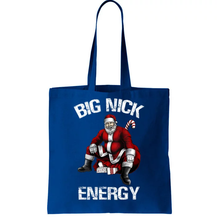 Big Nick Energy Funny Santa Christmas Tote Bag